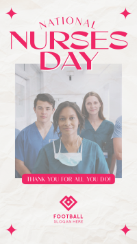 Retro Nurses Day Instagram Story Design