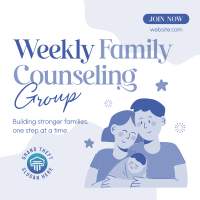 Weekly Family Counseling Instagram Post Design