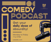 Daily Comedy Podcast Facebook Post Design