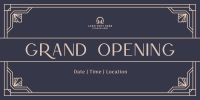 Grand Opening Art Deco Twitter post Image Preview