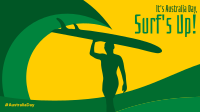 Australian Surfer Wave Facebook Event Cover Design