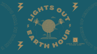 Earth Hour Lights Out Facebook Event Cover Design