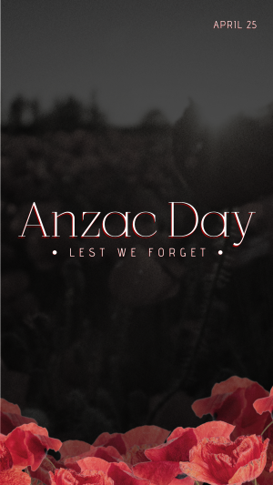 Anzac Poppies Facebook story Image Preview