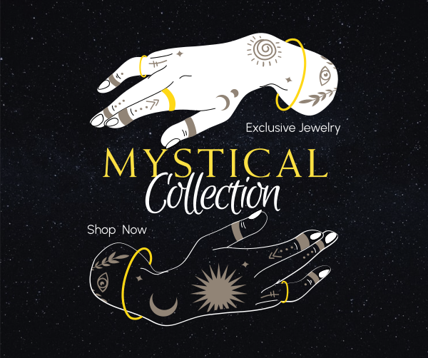 Jewelry Mystical Collection Facebook Post Design Image Preview