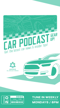 Fast Car Podcast Instagram Story Design