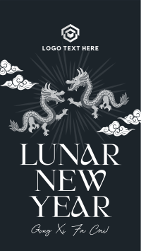 Happy Lunar New Year YouTube Short Design