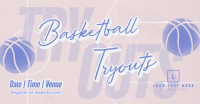 Basketball Game Tryouts Facebook Ad Preview