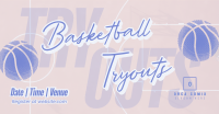 Basketball Game Tryouts Facebook ad Image Preview