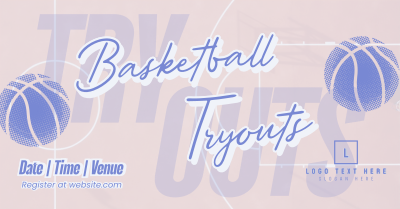 Basketball Game Tryouts Facebook ad Image Preview