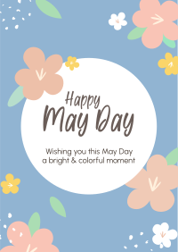 Happy May Day Flowers Flyer Image Preview