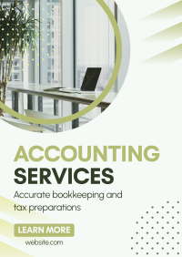 Accounting and Finance Service Poster Design