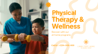 Physical Therapy At-Home Facebook Event Cover Design