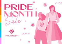 Pride Month Sale Postcard Image Preview