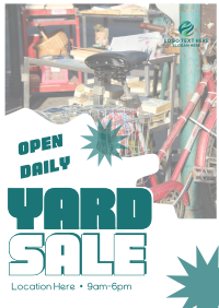 Quirky Yard Sale Poster Preview