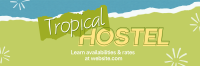 Tropical Sunny Hostel Twitter Header Preview
