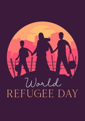 Refugees Silhouette Poster Image Preview