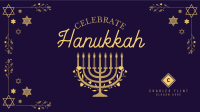 Hannukah Celebration Facebook Event Cover Design
