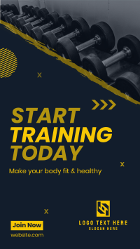 Gym Training TikTok video Image Preview