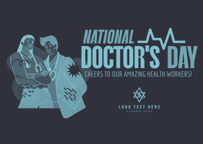 Doctor's Day Celebration Postcard Image Preview