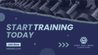 Gym Training Facebook Event Cover Design
