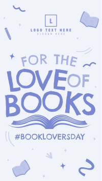 Book Lovers Doodle Instagram story Image Preview