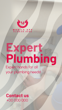Doing Clean Plumbing Works Instagram story Image Preview