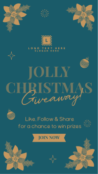 Jolly Christmas Giveaway Instagram Reel Design