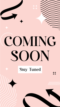 Minimalist Elegant Coming Soon TikTok video Image Preview