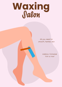 Waxing Salon Poster Design