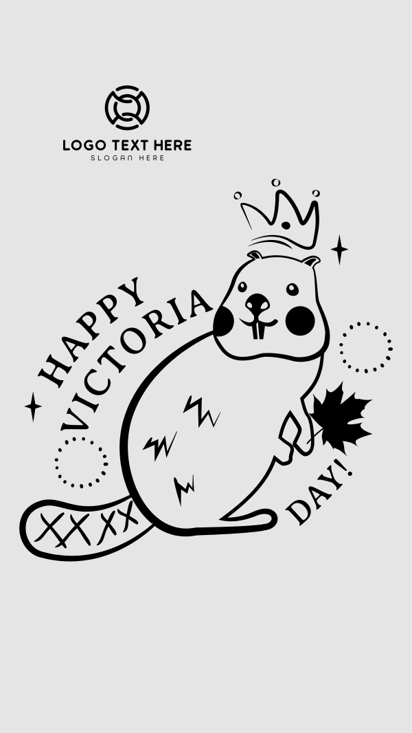 Victoria Day Beaver Instagram Story Design Image Preview