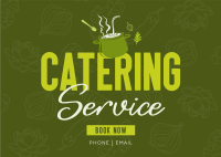 Delicious Catering Postcard Design
