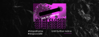 Closed Covid-19 Facebook cover Image Preview