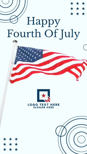 Happy Fourth of July Instagram story Image Preview