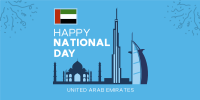 UAE National Day Landmarks Twitter post Image Preview