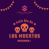Dias De Los Muertos Greeting Instagram Post Design