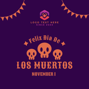 Dias De Los Muertos Greeting Instagram post Image Preview