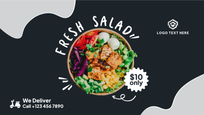 Fresh Salad Delivery Facebook event cover Image Preview