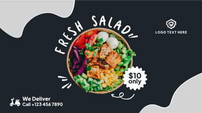 Fresh Salad Delivery Facebook Event Cover Image Preview