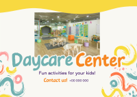 Fun Daycare Center Postcard Design