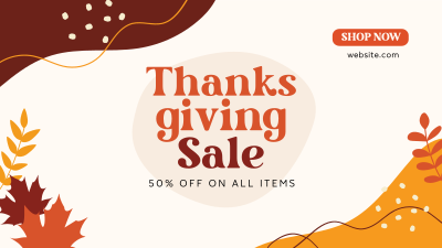 Thanksgiving Flash Sale Facebook event cover Image Preview