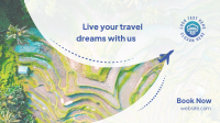 Your Travel Dreams Facebook Event Cover Design