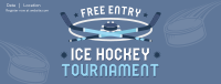 Ice Hockey Tournament Facebook Cover Design