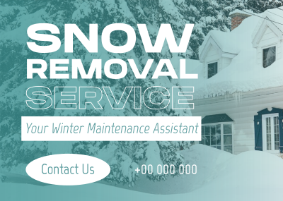 Pro Snow Removal Postcard Image Preview