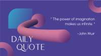 Aesthetic Daily Quote Zoom Background Design