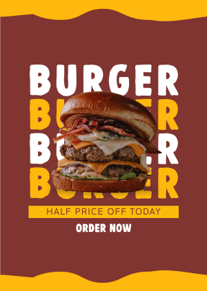 Free Burger Special Poster Image Preview