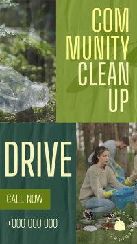 Community Clean Up Drive Facebook Story Design