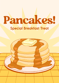 Retro Pancake Breakfast Flyer Design