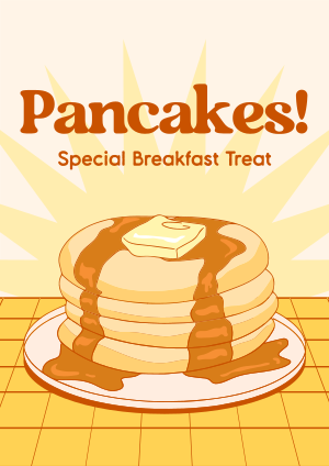 Retro Pancake Breakfast Flyer Image Preview
