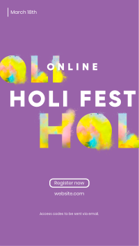 Holi Fest Facebook Story Design