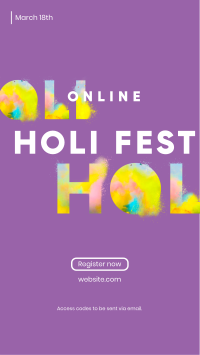 Holi Fest Facebook Story Image Preview